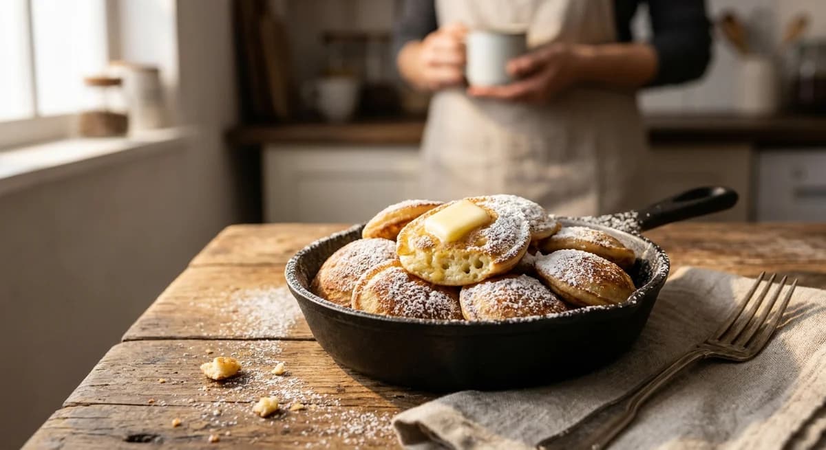 Fluffy Dutch Poffertjes Mini Pancakes