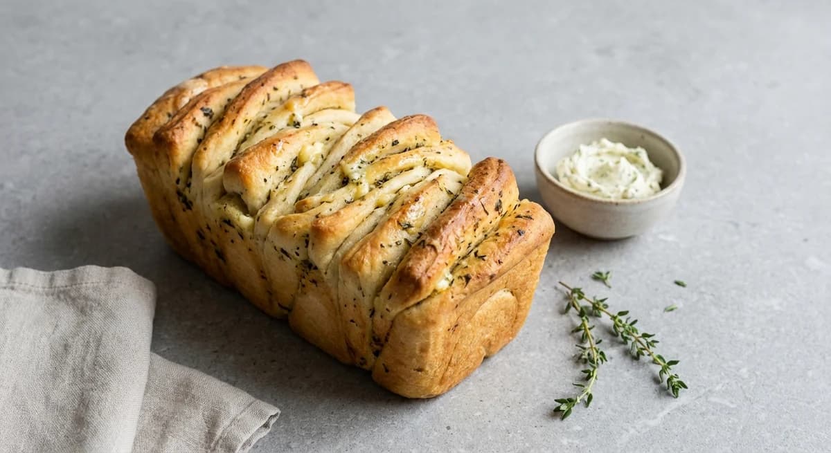 Garlic Herb Butter Kubaneh