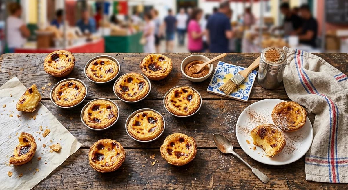Golden Flaky Portuguese Custard Tarts Recipe