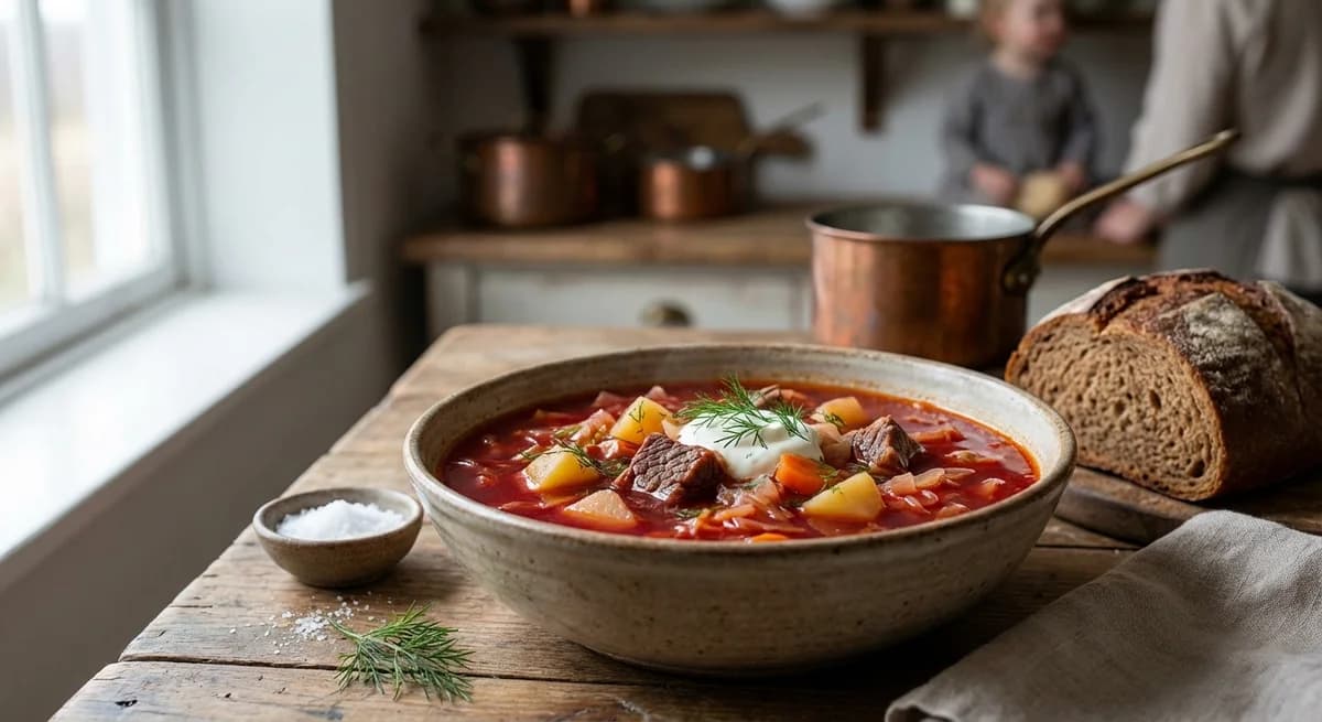 Hearty Beef Borsch Recipe