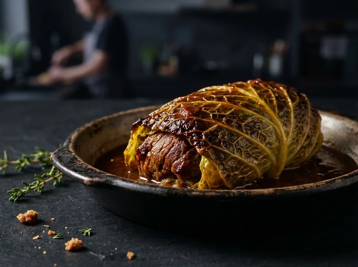 Hearty Beef Braised Stuffed Cabbage Recipe