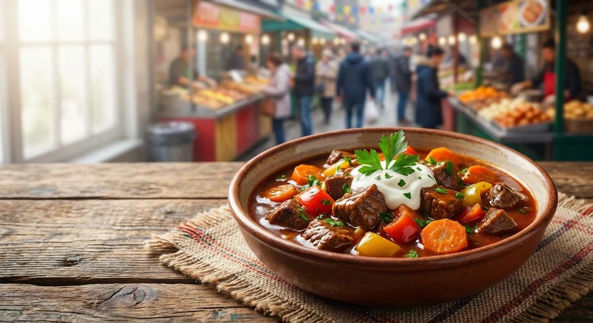 Hearty Dark Stout Beef Goulash