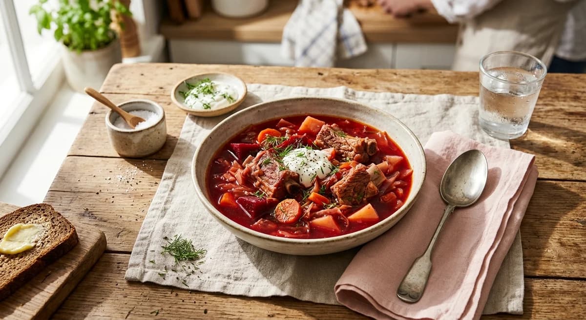 Hearty Homestyle Pork Rib Bortsch Recipe