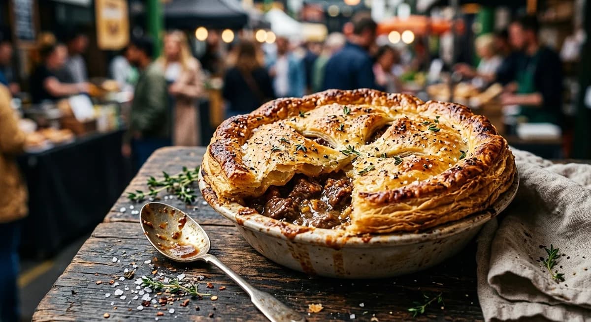 Hearty Pub-Style Beef and Mustard Pie Recipe