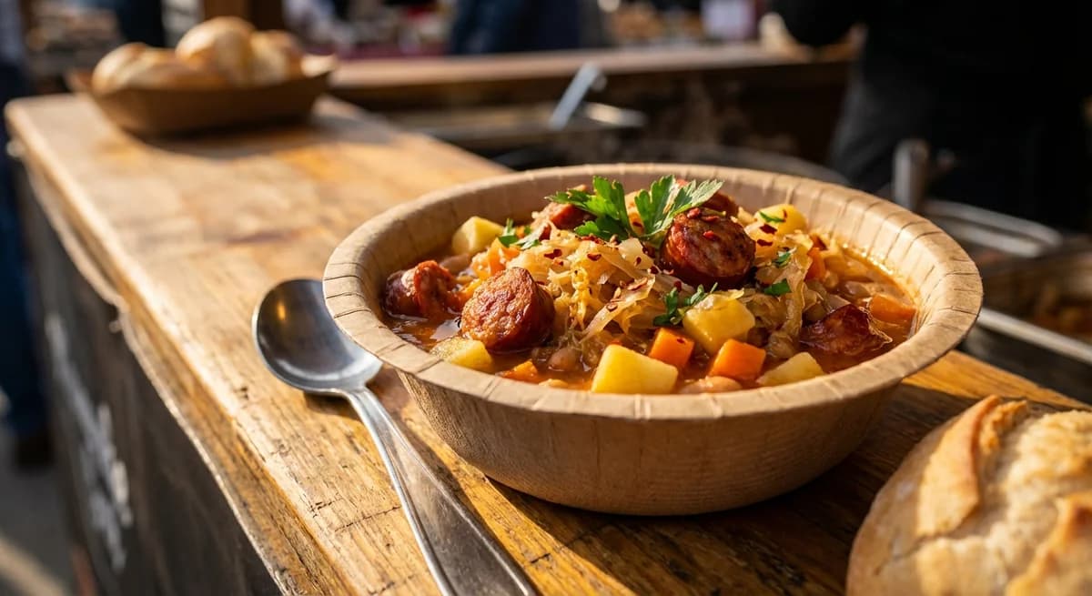 Hearty Smoked Sausage and Sauerkraut Grah