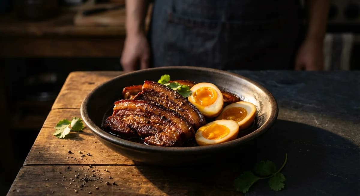 Homestyle Coconut Caramel Pork with Eggs