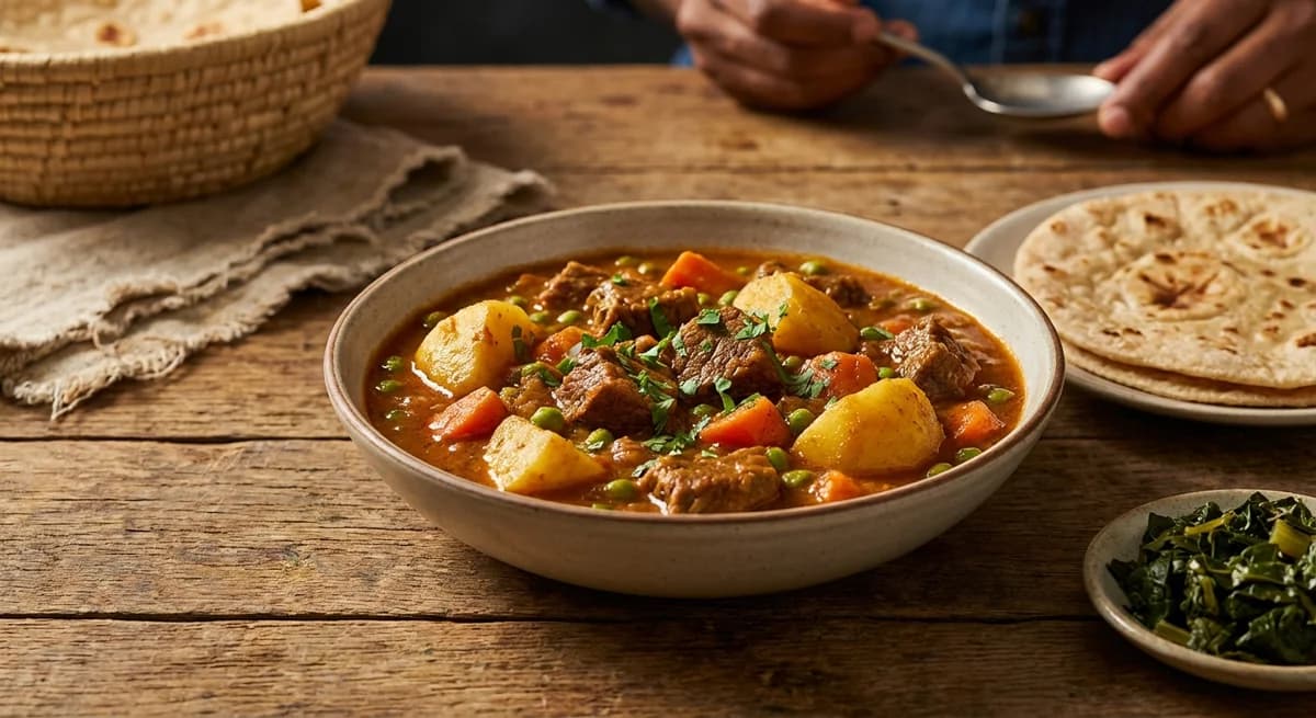 Homestyle Kenyan Beef and Potato Curry