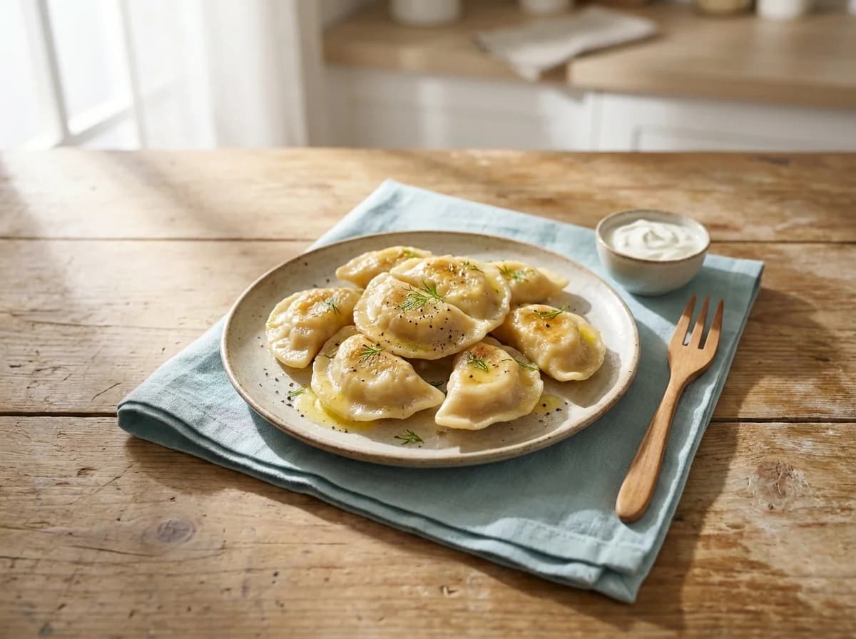 Homestyle Sauerkraut and Mushroom Pierogi Recipe