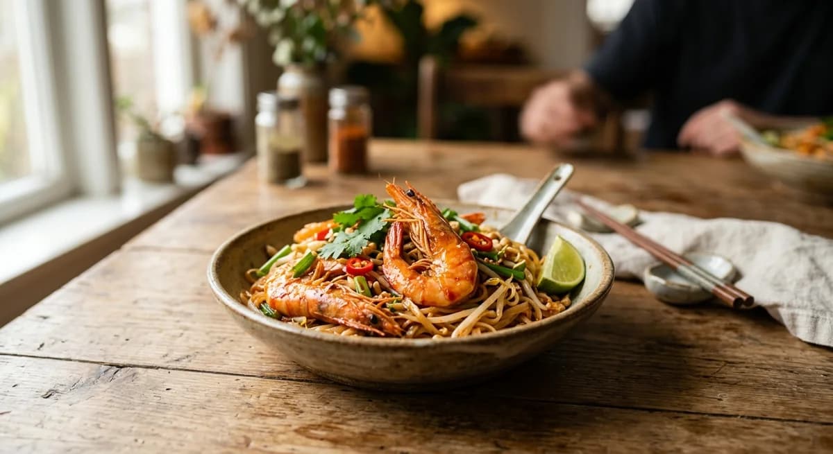 Homestyle Spicy Thai Prawn Noodles Recipe