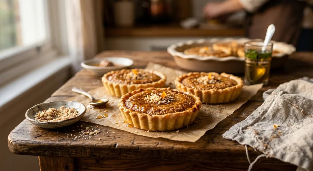 Honey-Glazed Algerian Almond Tarts (Dziriat) Recipe