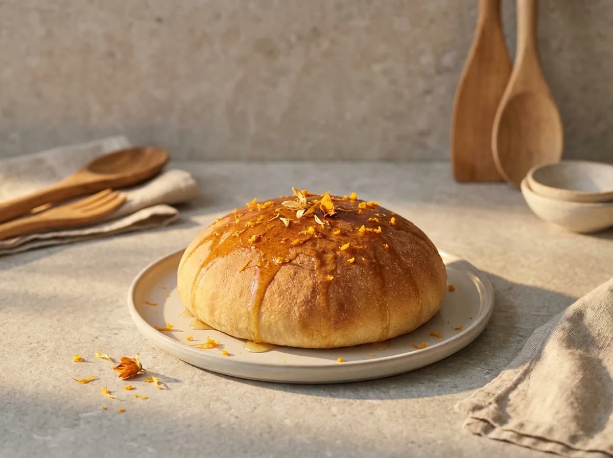 Honey-Glazed Orange Blossom Khobz el Dar