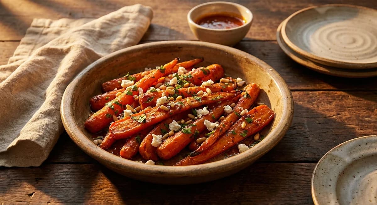 Honey-Harissa Roasted Algerian Carrots