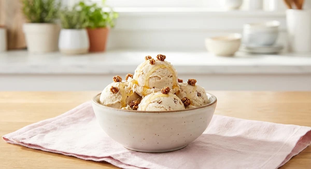 Honey Roasted Grape Nut Ice Cream