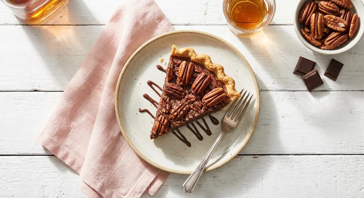 Kentucky Bourbon Chocolate Pecan Pie