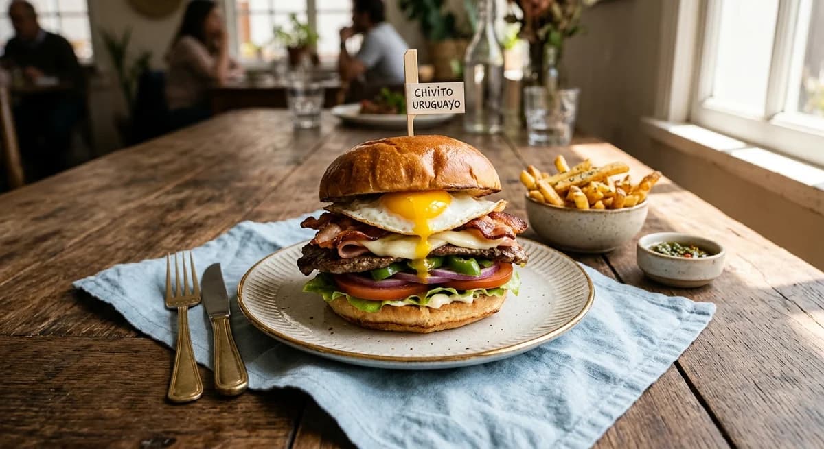 Loaded Uruguayan Chivito Sandwich Recipe