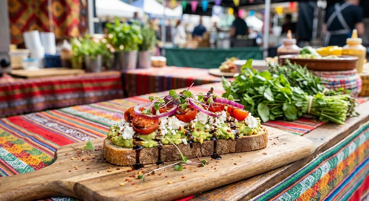 Mediterranean Balsamic Feta Avocado Toast