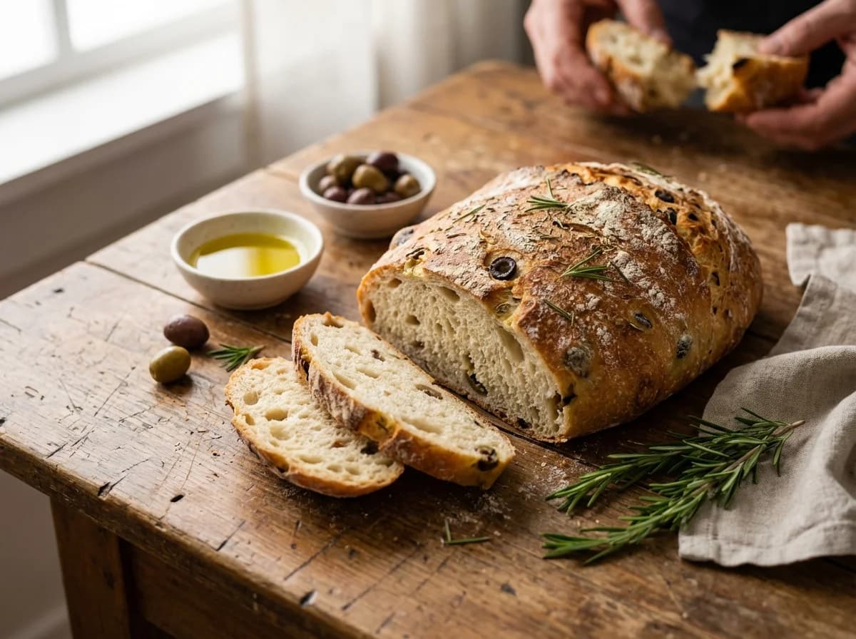 Mediterranean Olive and Rosemary Khobz el Dar