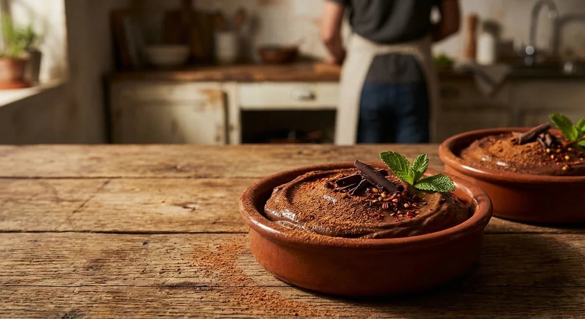Mexican Spiced Dark Chocolate Avocado Mousse