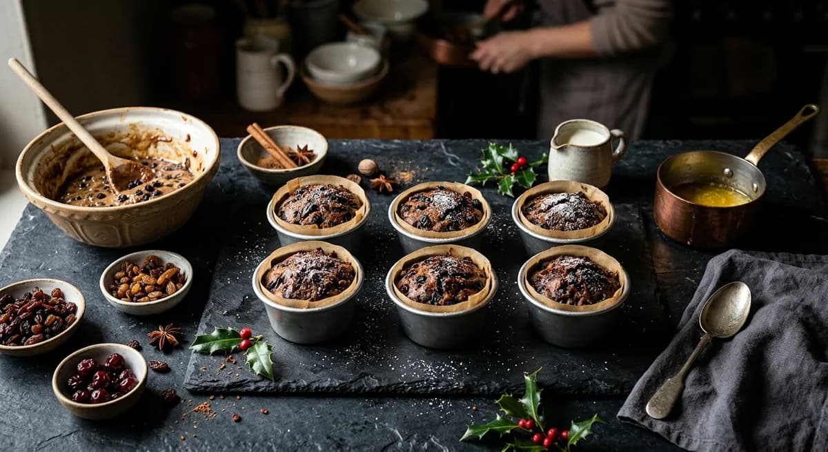 Mini Steamed Christmas Pudding Recipe
