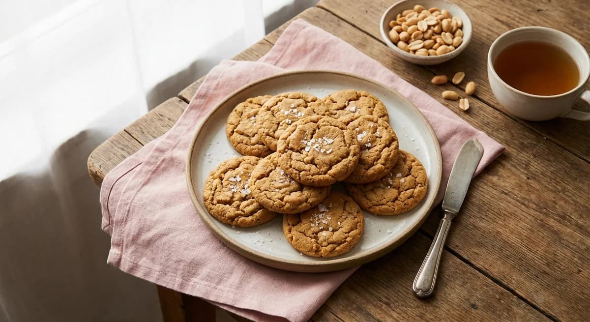 Miso Brown Butter Peanut Butter Cookies