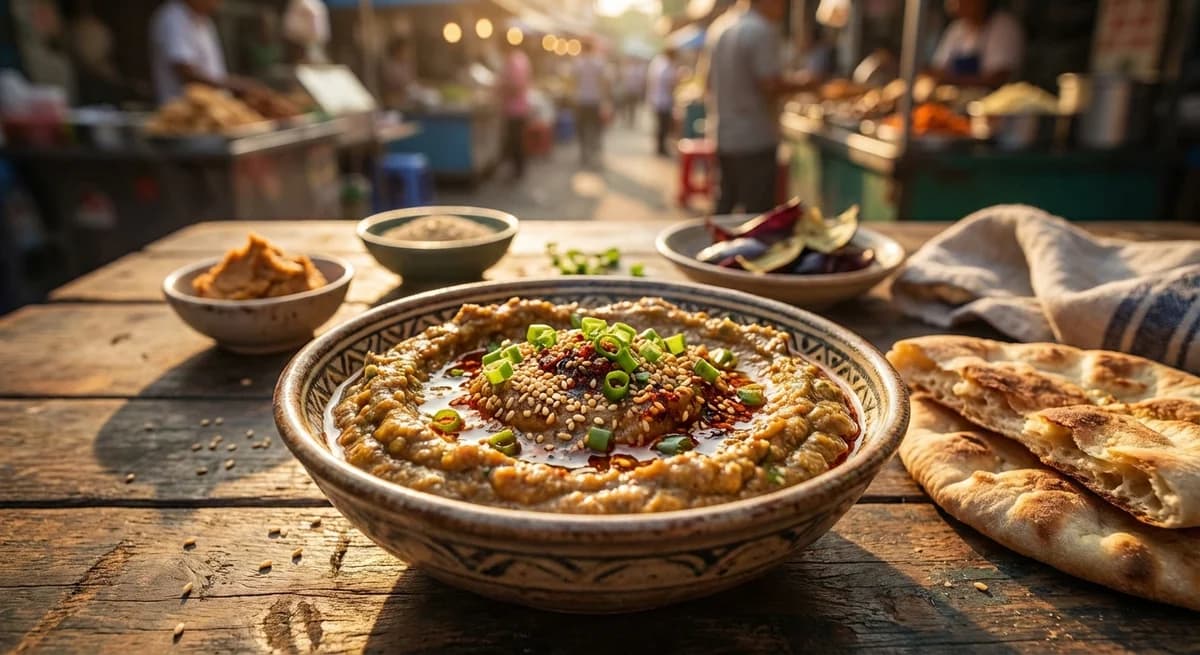 Miso & Sesame Smoked Aubergine Dip