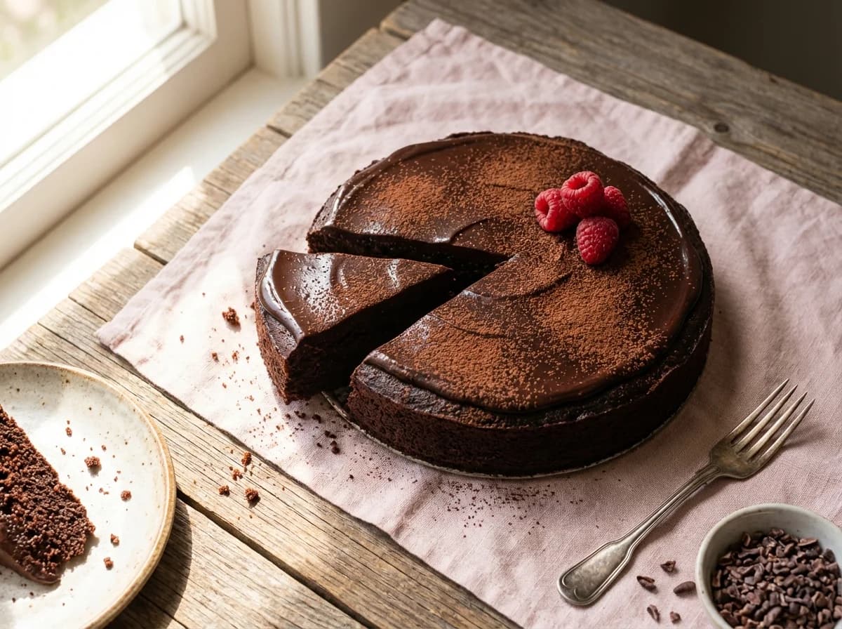 Moist Fudgy Vegan Chocolate Cake Recipe