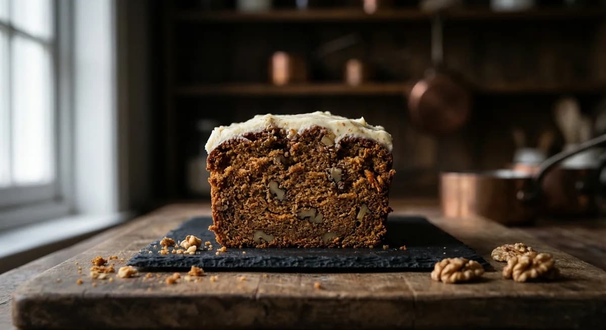 Moist Spiced Carrot Cake with Walnuts