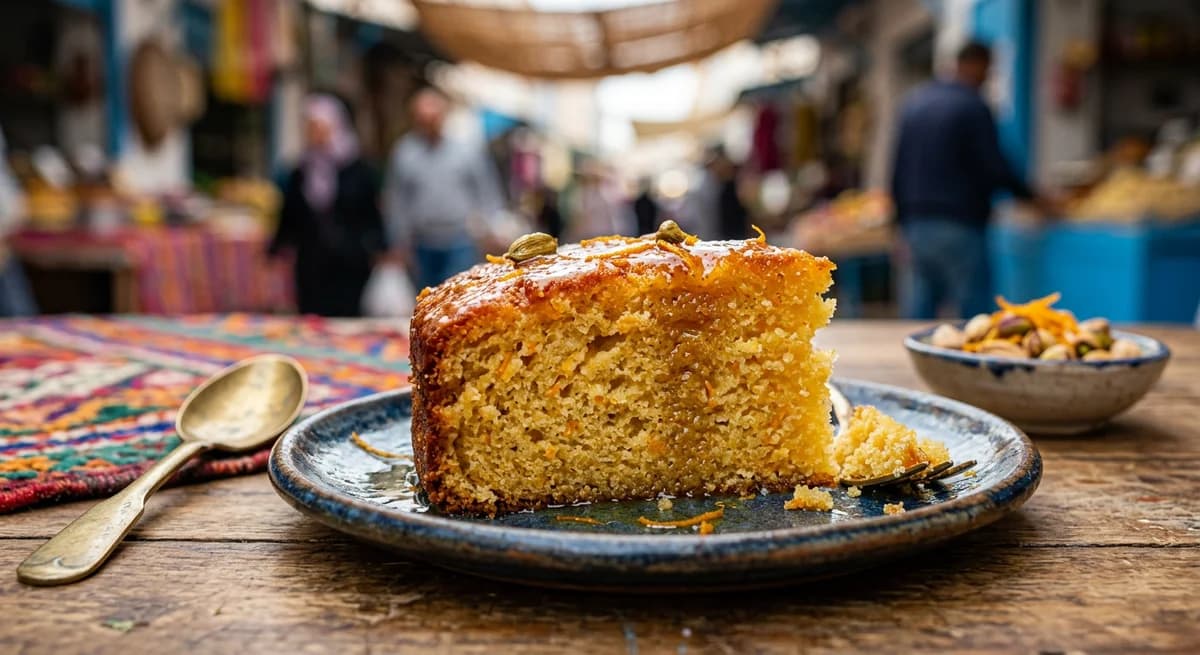 Moist Tunisian Orange Cake with Cardamom Syrup Recipe