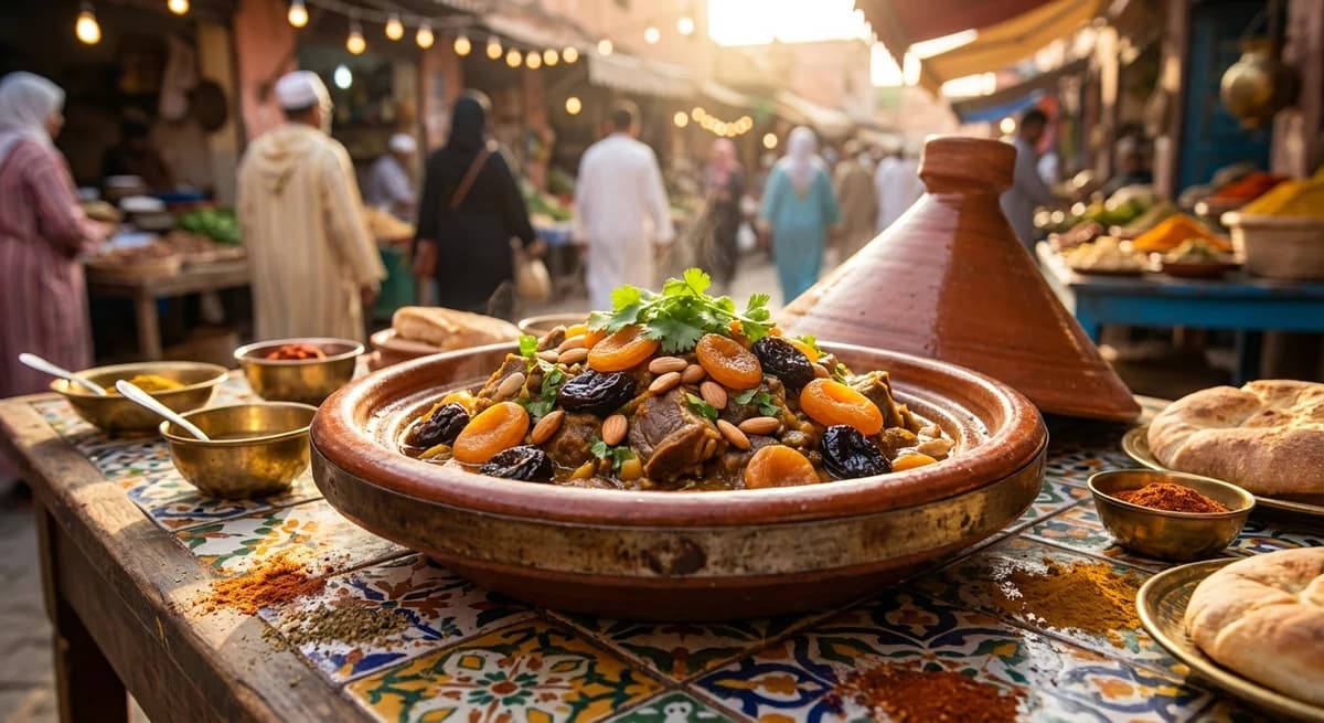 Moroccan Lamb Tagine with Sweet Spices & Apricots