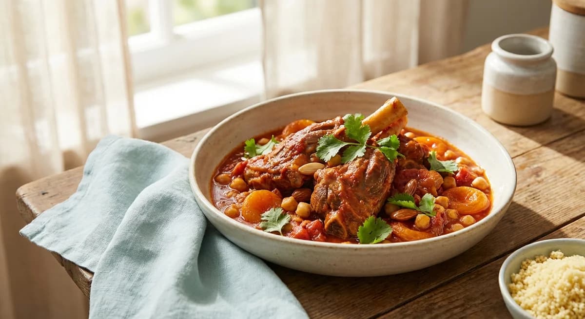 Moroccan Spiced Lamb Osso Buco
