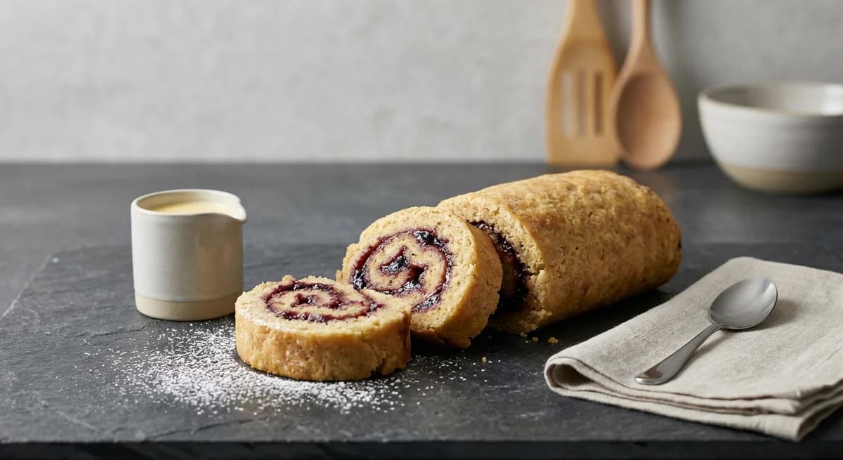 Old-Fashioned Suet Jam Roly-Poly Recipe