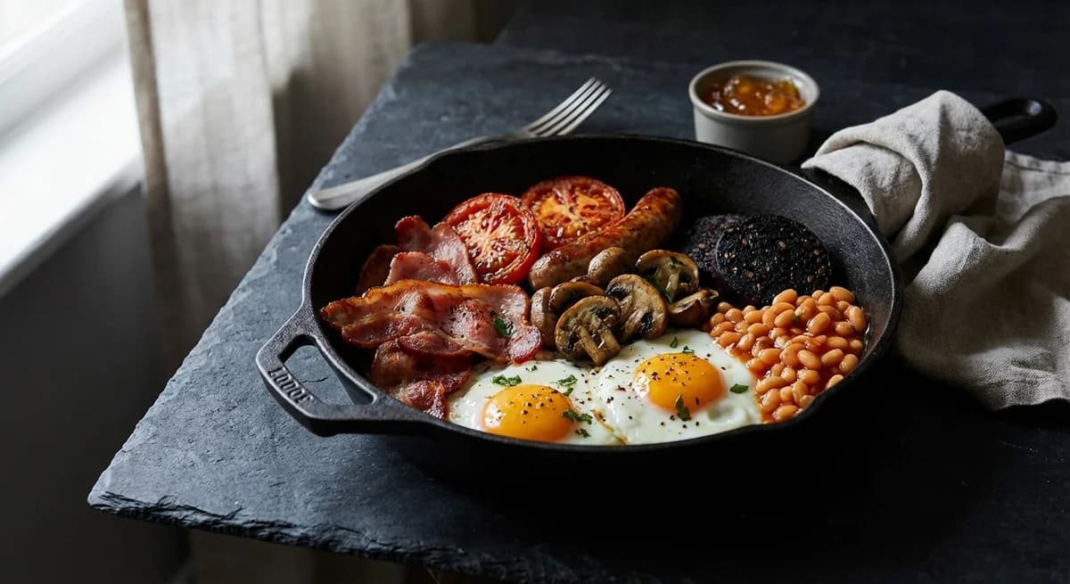 One-Pan Full English Breakfast Skillet
