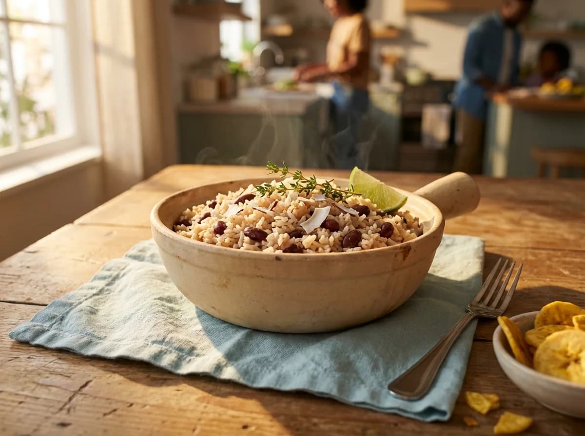 One-Pot Caribbean Coconut Rice and Beans Recipe