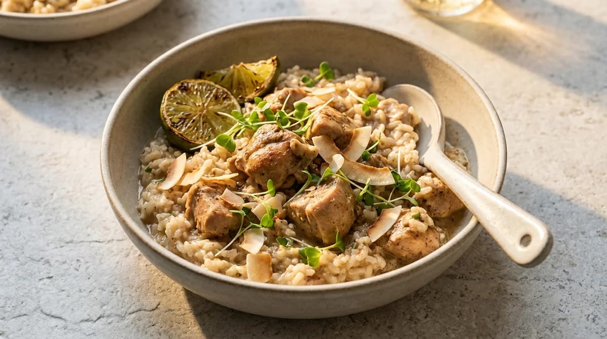 One-Pot Creamy Jerk Chicken and Coconut Rice