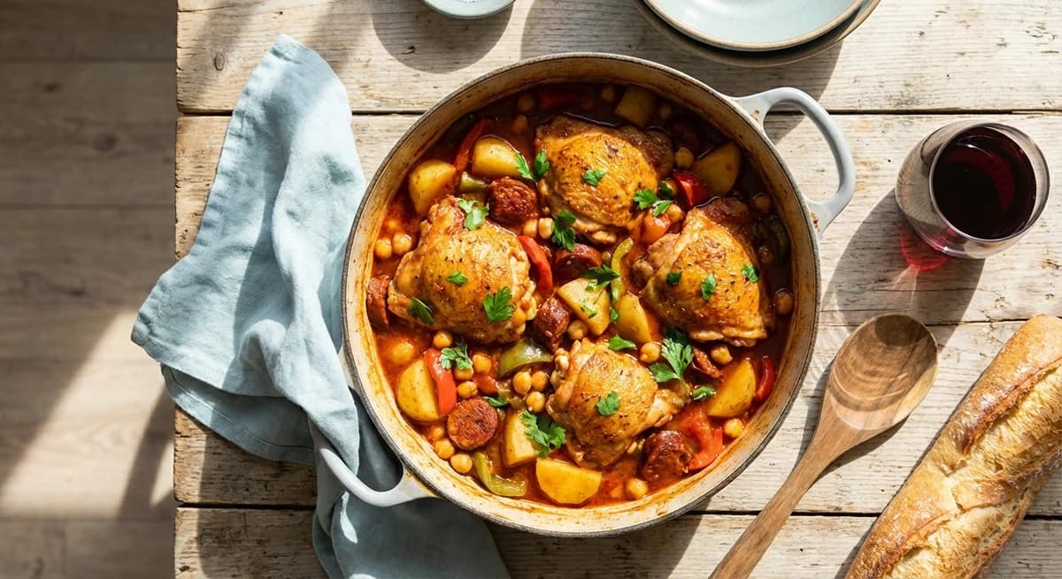 One-Pot Spanish Chicken and Chorizo Stew