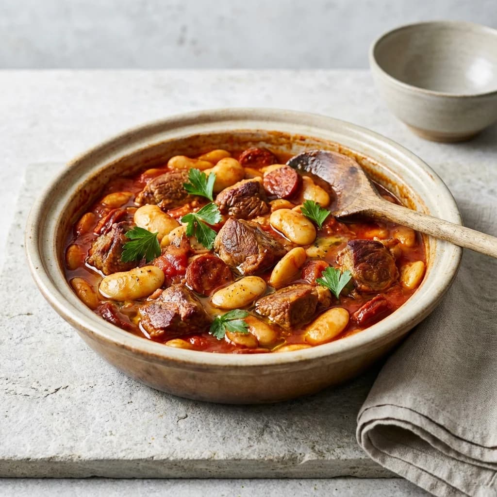 One-Pot Spanish Lamb and Butter Bean Braise