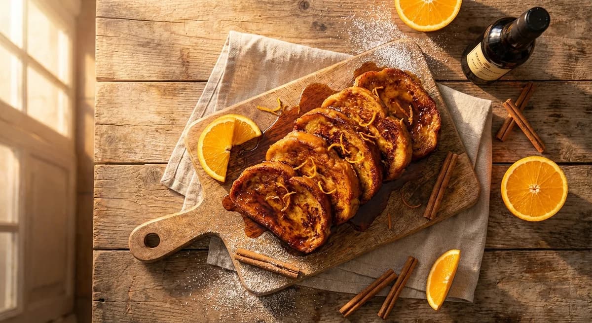 Orange-Infused Pedro Ximénez Torrijas