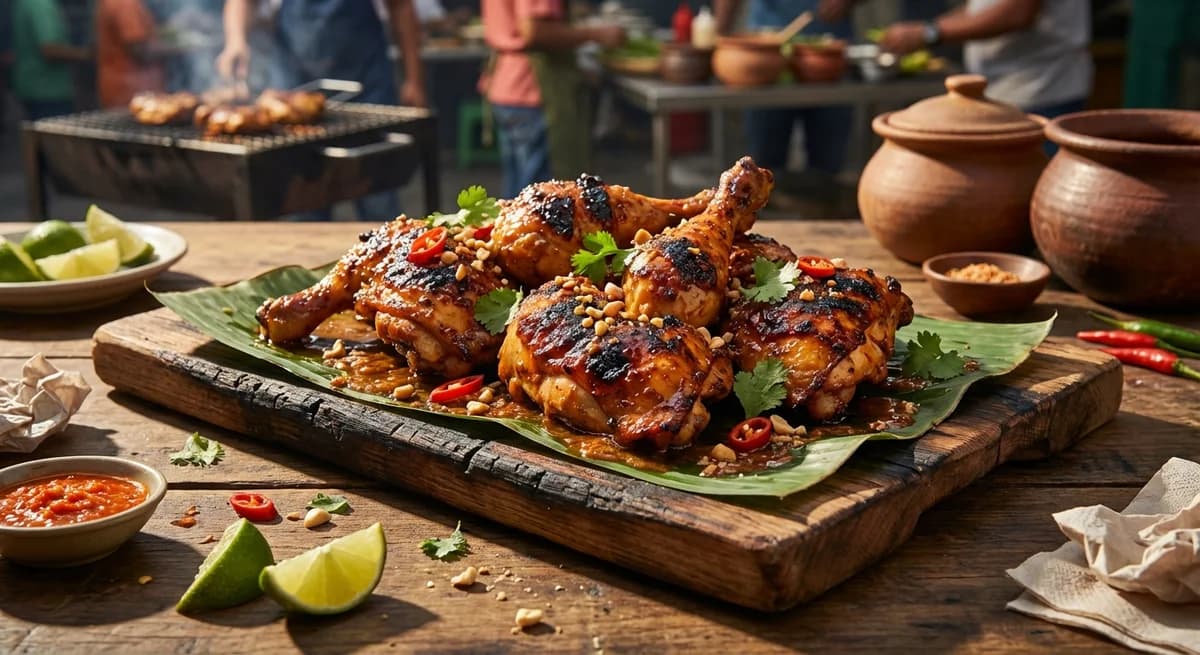 Oven-Roasted Ayam Percik with Coconut Glaze