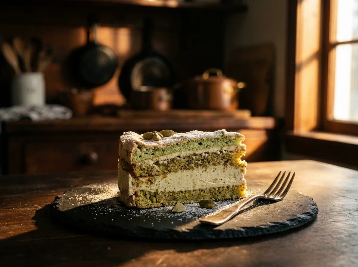 Pistachio and Cardamom Success Cake