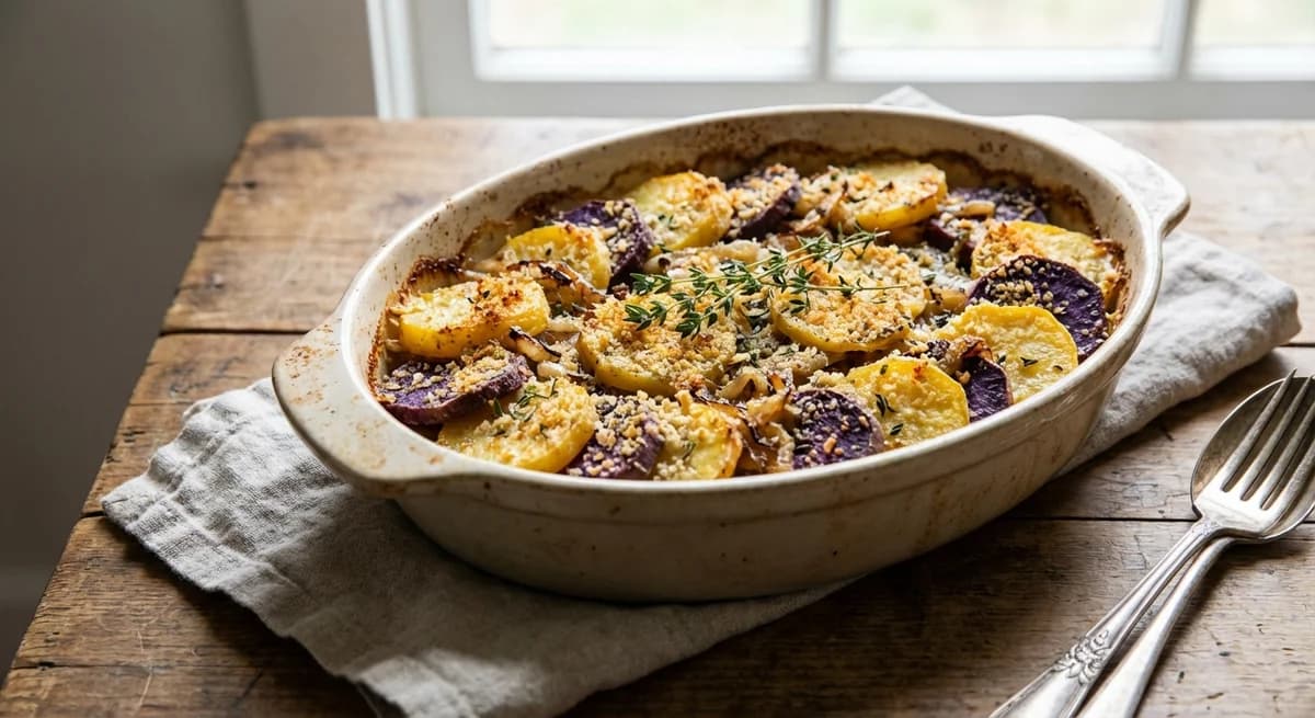 Provençal Two-Potato Boulangère