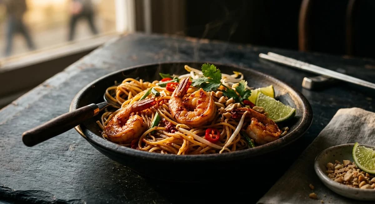 Quick 15-Minute Spicy Thai Prawn Noodles Recipe