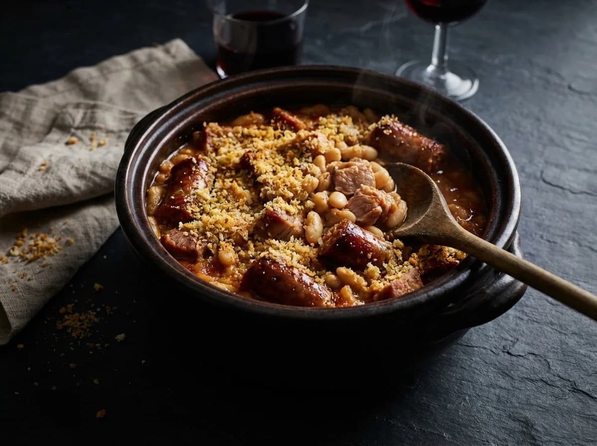 Quick Rustic Pork and Sausage Cassoulet