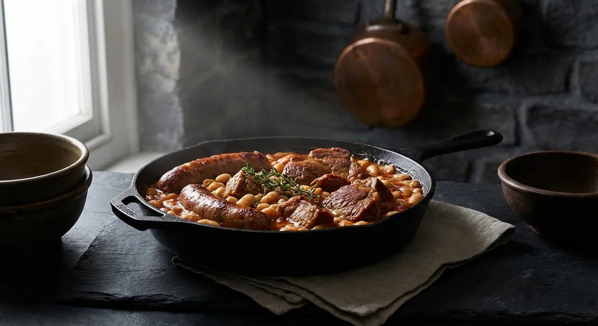 Quick Skillet Pork and Sausage Cassoulet