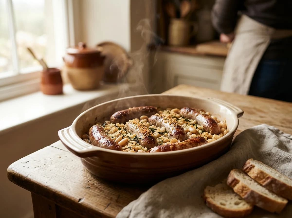 Quick-Style Pork Sausage Cassoulet