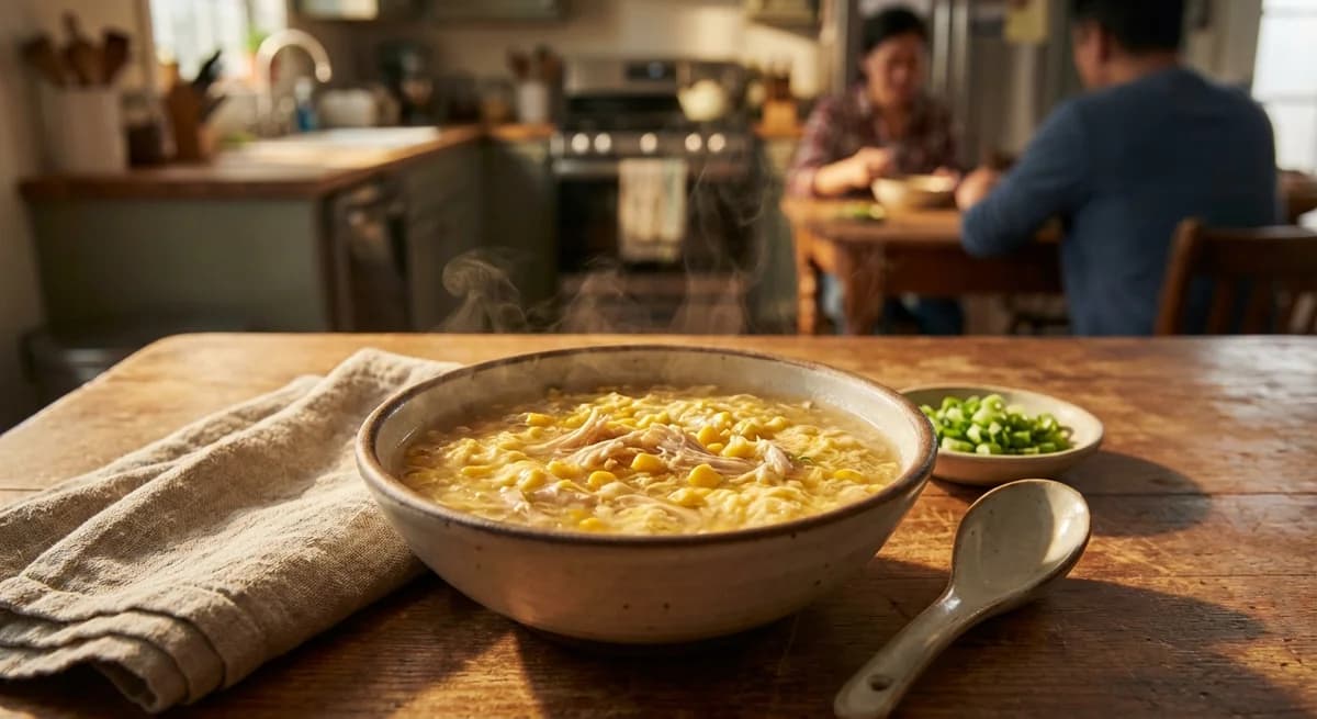 Restaurant-Style Chicken and Sweet Corn Egg Drop Soup