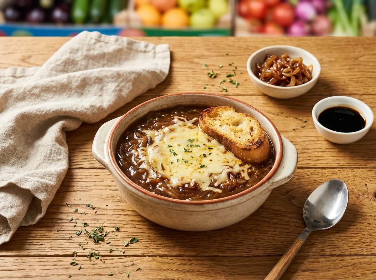 Rich Balsamic French Onion Soup Recipe