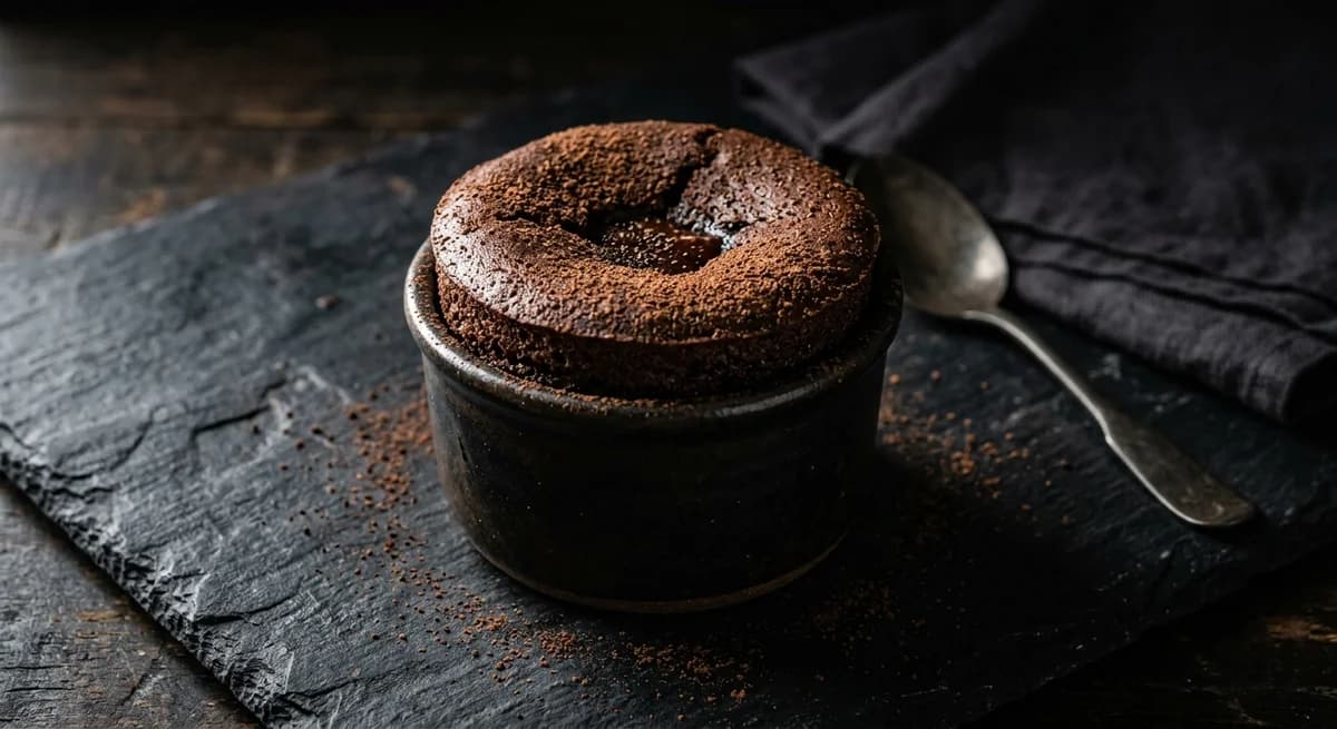 Rich Dark Chocolate Espresso Souffle Recipe