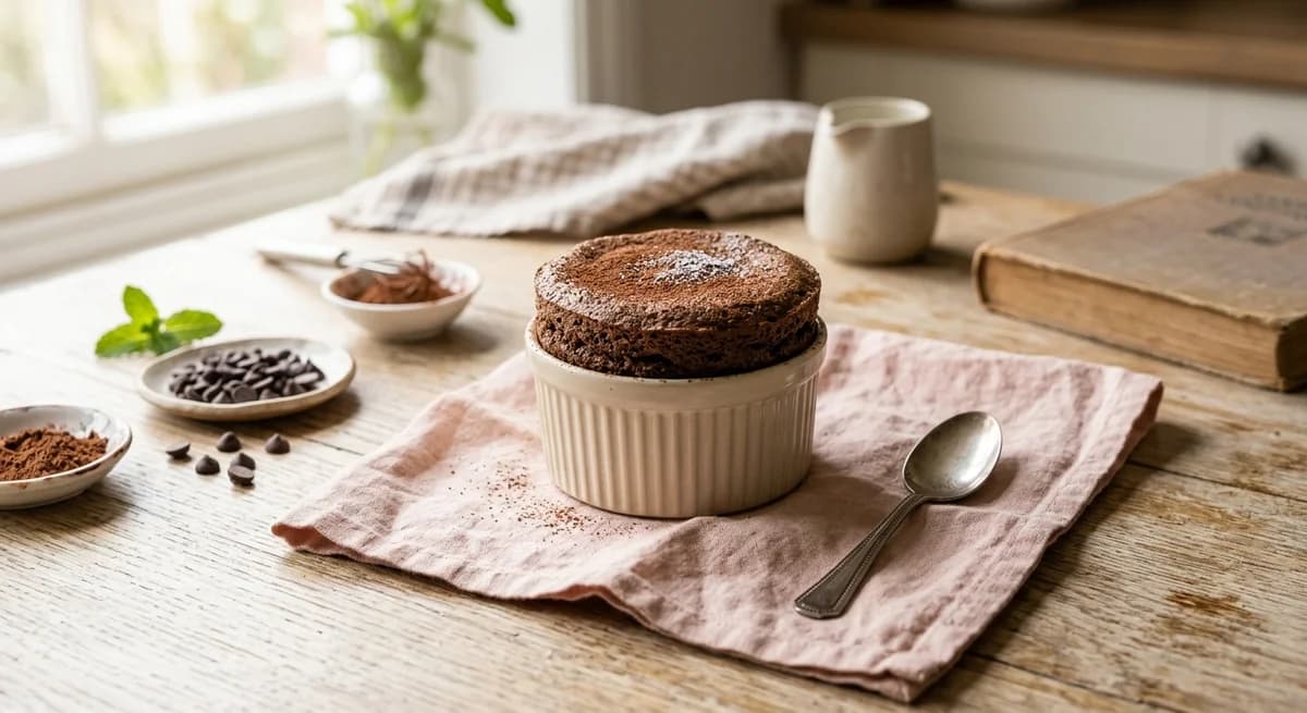 Rich Dark Chocolate Souffle Recipe