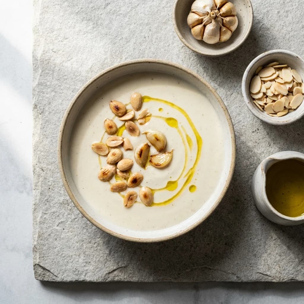 Roasted Garlic and Almond Ajo Blanco