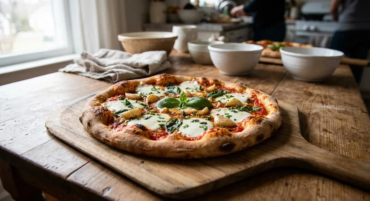 Roasted Garlic and Herb Margherita